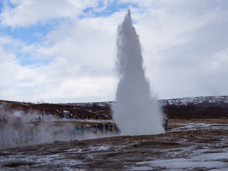 Photo du geyser Strokkur en Islande